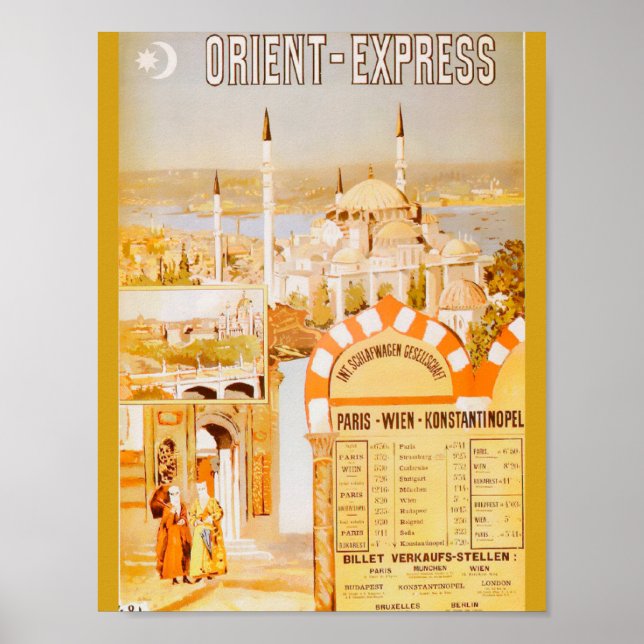 Der Orient-Express von Paris Poster (Vorne)