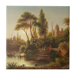 Der Orient im Abend Licht - Albert Rieger Fliese
