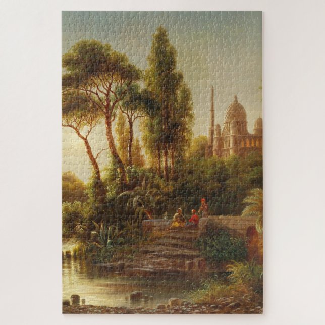 Der Orient im Abend Licht - Albert Rieger Puzzle (Vertikal)