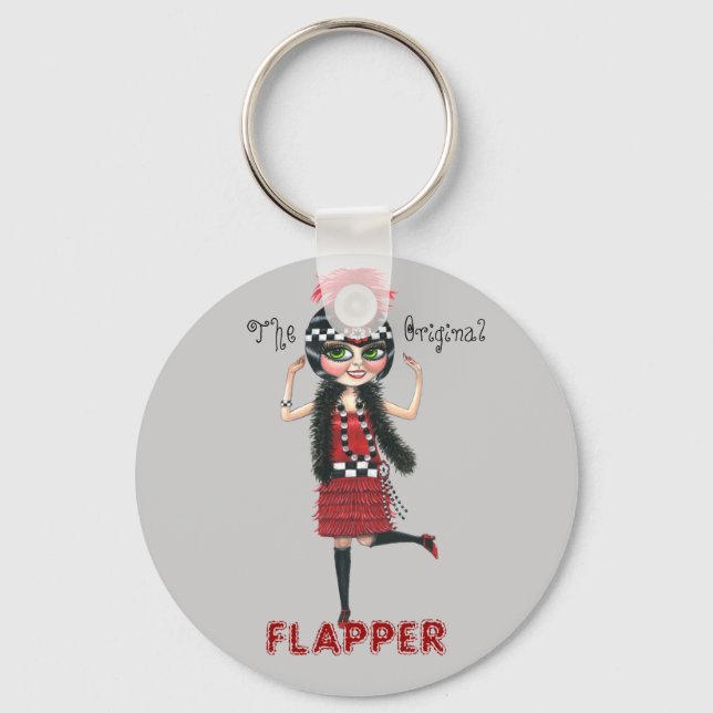 Der Original Flapper Roaring '20er Schlüsselanhäng Schlüsselanhänger (Vorderseite)