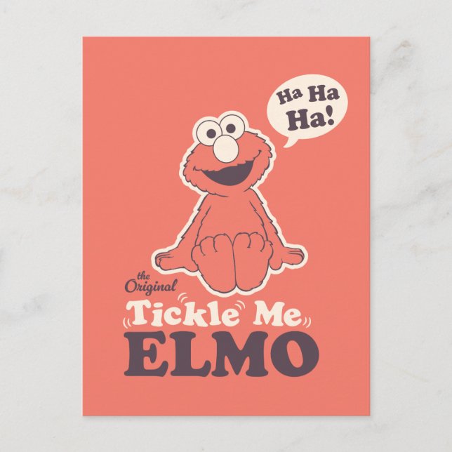 Der Original Tickle Me Elmo Postkarte (Vorderseite)