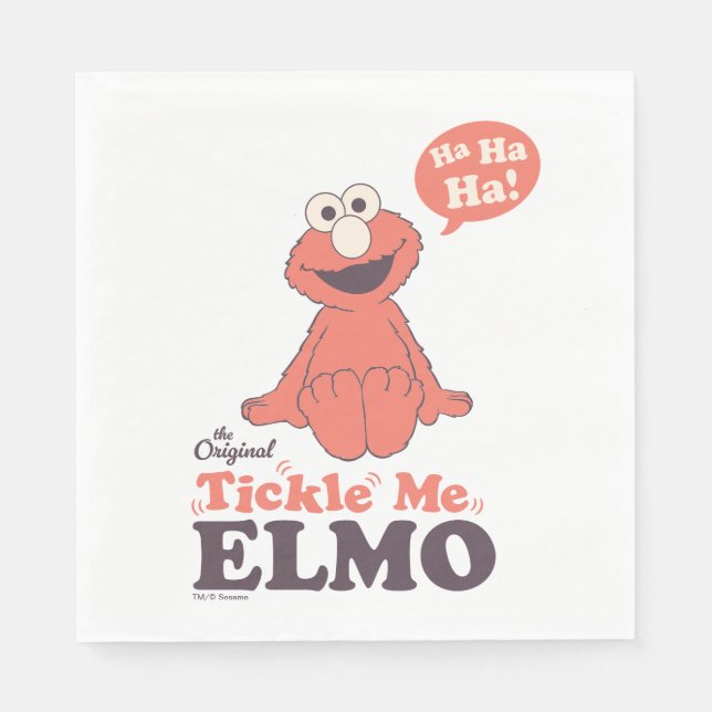 Der Original Tickle Me Elmo Serviette (Vorderseite)
