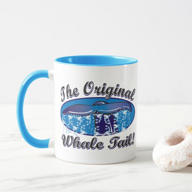 Der Original-Wal-Schwanz Tasse (Mit Donut)