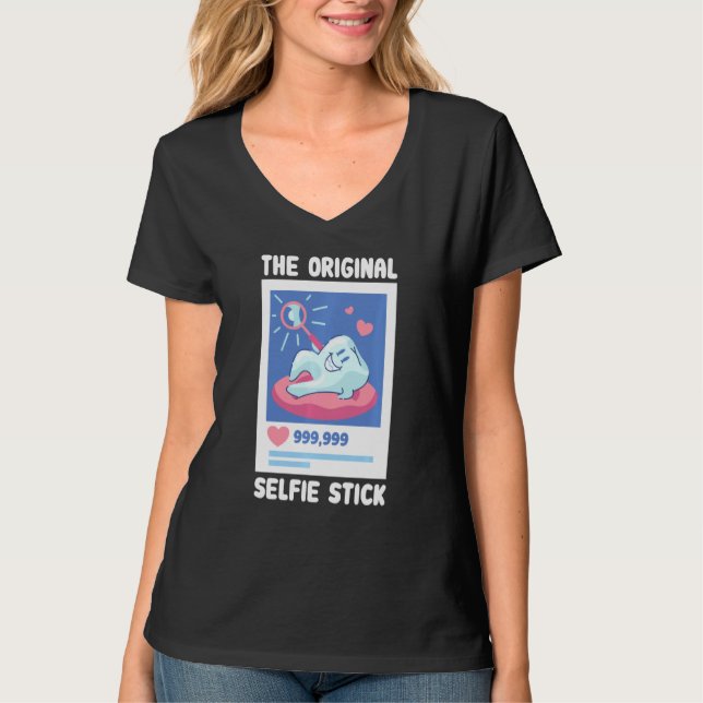 Der originelle Selfie Stick Funny Dentist Tooth De T-Shirt (Vorderseite)