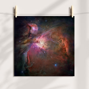 Der Orion-Nebel - Rosa Poster