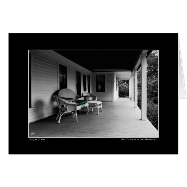 Der Ort, an dem er sang, die Platzkarte des Frosts (Vorderseite (Horizontal))