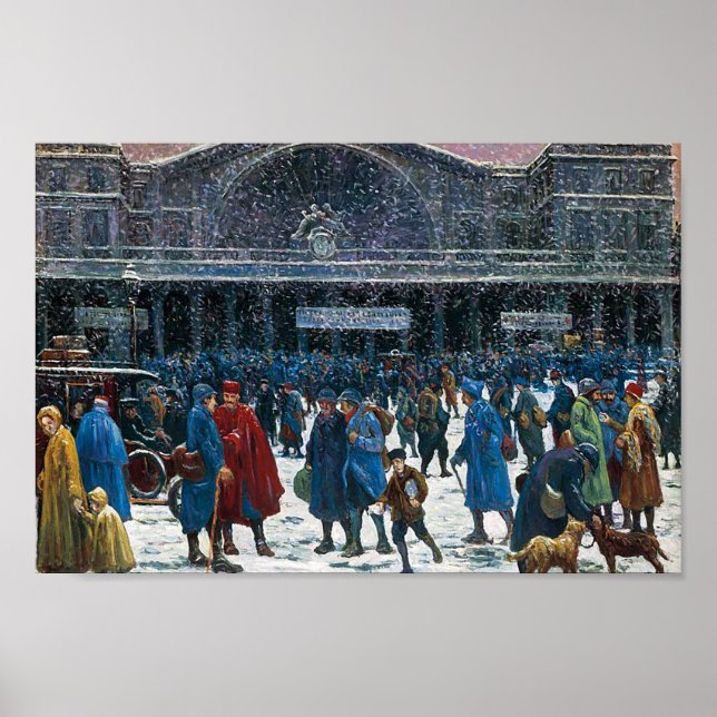 Der Ostbahnhof Der berühmte Visuelle Kunstkomplex  Poster (Vorne)