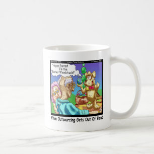 Der Osterhase ist ein lustiger Waldmurmeltier Tasse