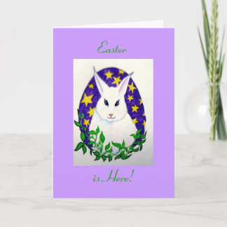 Der Osterhase ist hier! Feiertagskarte