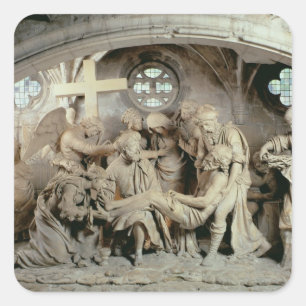 Der OsternSepulchre, 1554-64 (Stein) Quadratischer Aufkleber