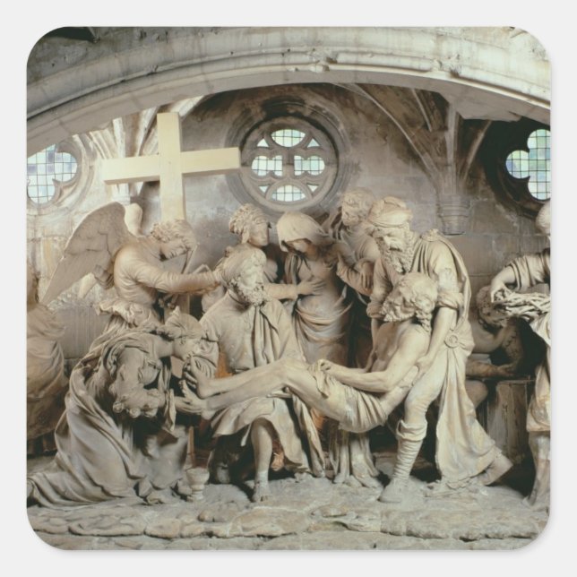 Der Ostersephulcher, 1554-64 (Stein) Quadratischer Aufkleber (Vorderseite)