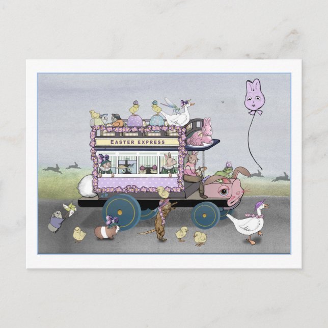 Der Ostersonnenaufgang Postkarte (Vorderseite)