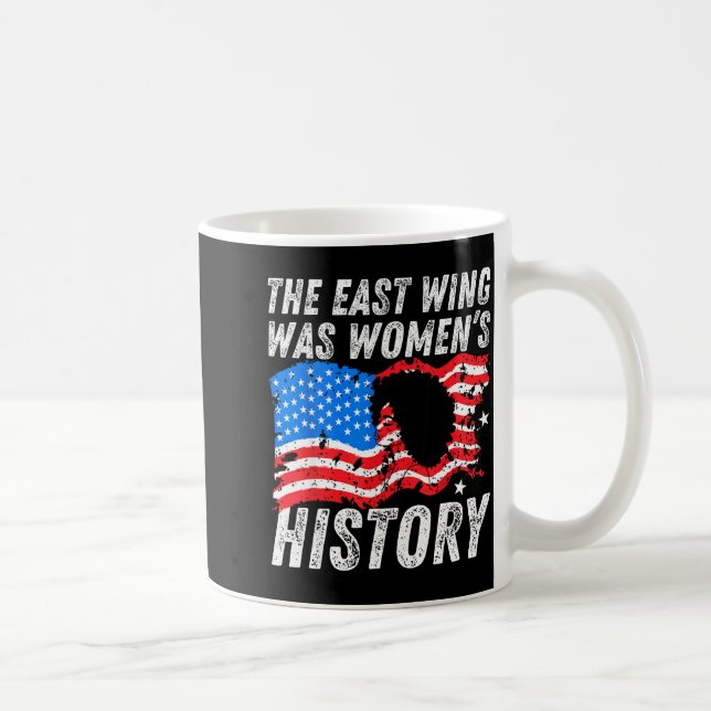 Der Ostflügel war ein lustiger Frauen-Zitat  Kaffeetasse (Rechts)