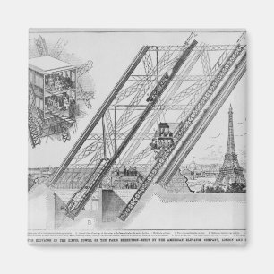 Der Otis-Aufzug im Eiffelturm Magnet
