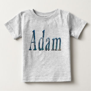 "Der Ozean flüstert: Der Name ist Adam Baby T-shirt