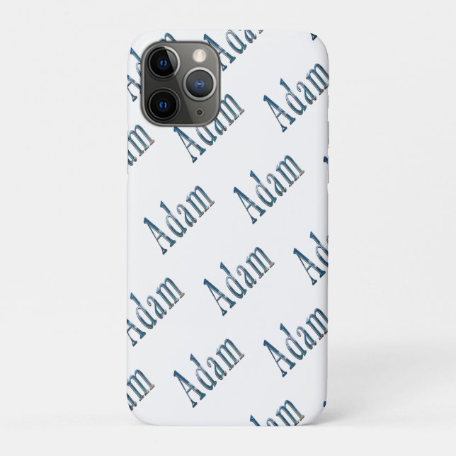 "Der Ozean flüstert: Der Name ist Adam Case-Mate iPhone Hülle (Rückseite)