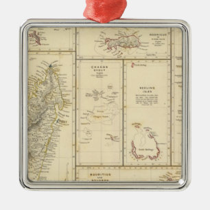 Der Ozean-Inseln Silbernes Ornament