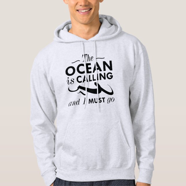 Der Ozean ruft Hoodie (Vorderseite)