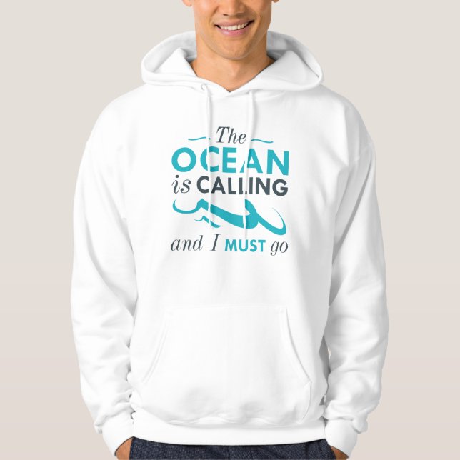 Der Ozean ruft Hoodie (Vorderseite)
