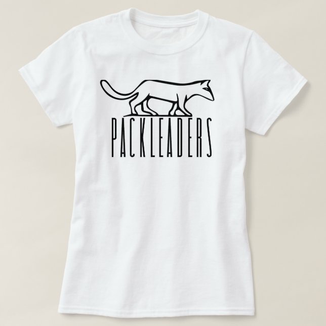 Der PackLeader der Frauen Logo-T-Shirt *White* T-Shirt (Design vorne)