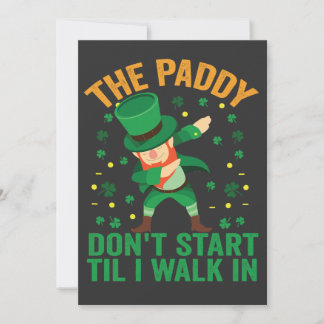 Der Paddy fängt nicht an, bis ich zu St. Patrick k Einladung