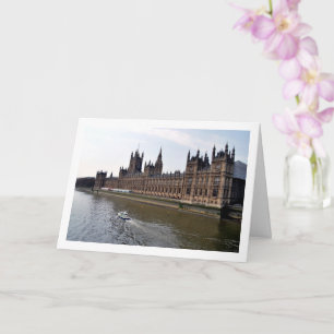 Der Palace Of Westminster an der Themse Karte
