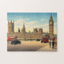 Der Palace of Westminster Japanischer Holzschnitt