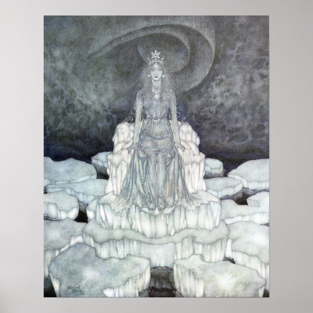 Der Palast der Schneekönigin von Edmund Dulac Poster (Vorne)
