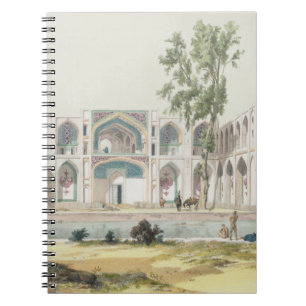 Der Palast der Tchar-Tasche in Isfahan, Persien, Notizblock