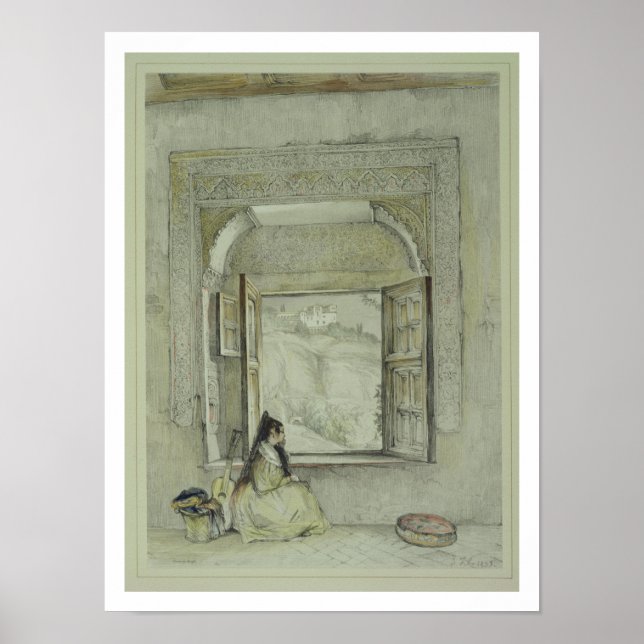 Der Palast des Generalife, aus der Casa de Cha Poster (Vorne)