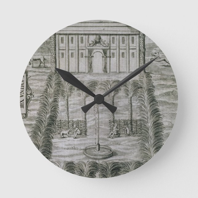 Der Palast des Gouverneurs auf der Insel von Runde Wanduhr (Vorderseite)