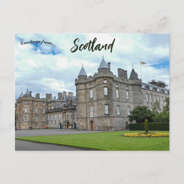 Der Palast des Holyroodhouse Edinburgh Schottland Postkarte (Vorderseite)