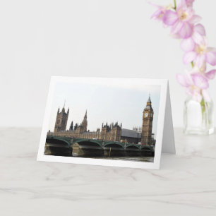 Der Palast von Westminster, London, England Karte