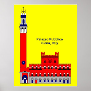 Der Palazzo Pubblico Inspiration - Siena, Italien Poster