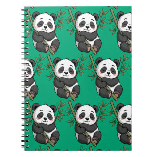 Der Panda-Bär für Ideen Notizblock