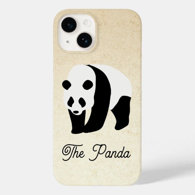 Der Panda-Farbblock Case-Mate iPhone Hülle (Rückseite)