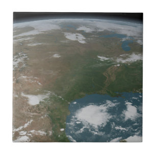 Der Panoramaplanet Erde und die USA. 2 Fliese