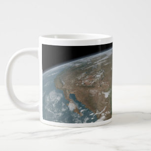 Der Panoramaplanet Erde und die USA. 2 Jumbo-Tasse