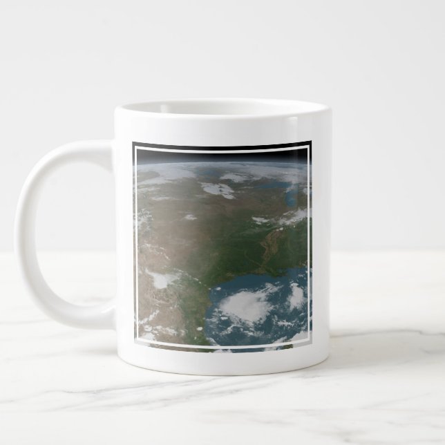 Der Panoramaplanet Erde und die USA. 2 Jumbo-Tasse (Links)