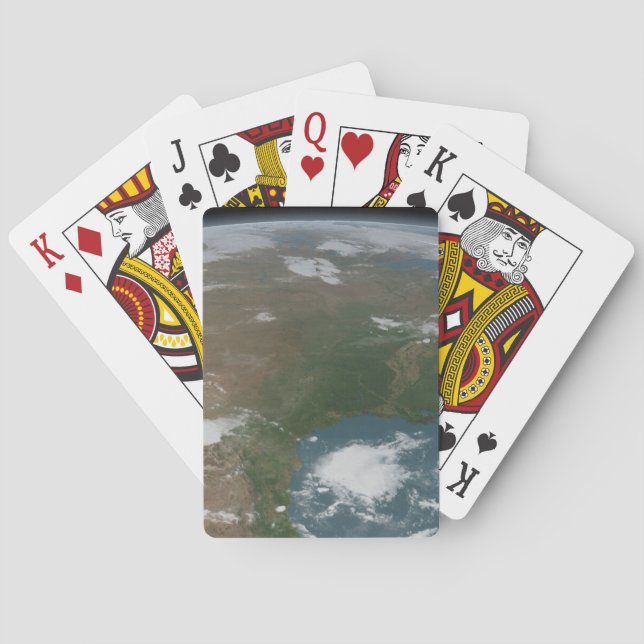 Der Panoramaplanet Erde und die USA. 2 Spielkarten (Rückseite)