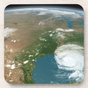 Der Panoramaplanet Erde und die USA. Getränkeuntersetzer