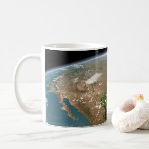 Der Panoramaplanet Erde und die USA. Kaffeetasse
