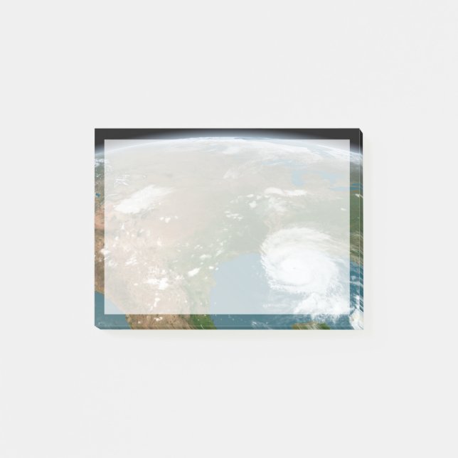 Der Panoramaplanet Erde und die USA. Post-it Klebezettel (Vorderseite)