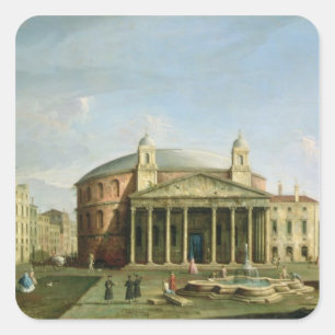 Der Pantheon in Rom Quadratischer Aufkleber