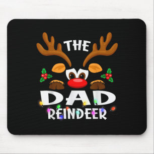 Der Papa Rentier Weihnachten Männer Frauen Mousepad