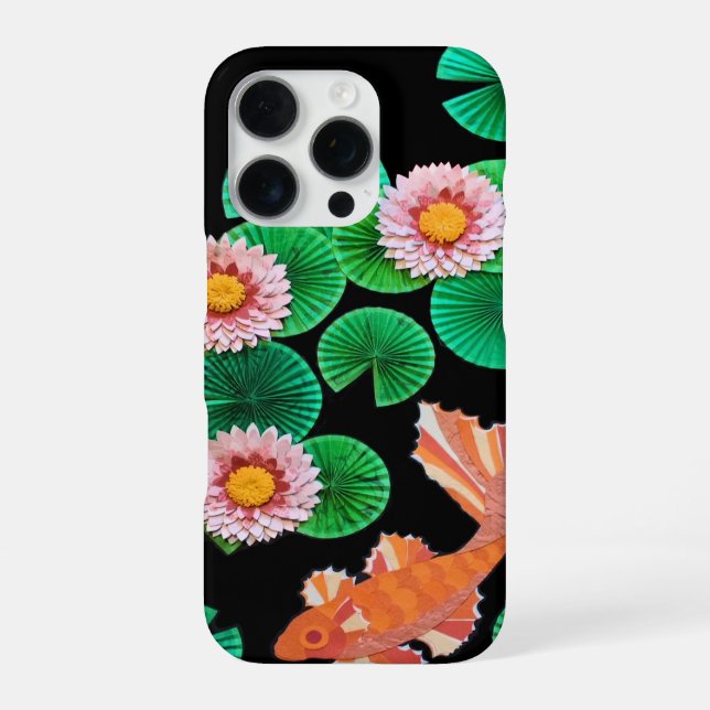 Der Papier-Koi-Teich iPhone Hülle (Rückseite)