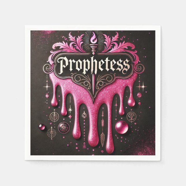 Der Papiercocktail der Propheten Napkins: Glaube,  Serviette (Vorderseite)