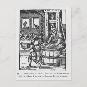 Der Papierhersteller Postkarte