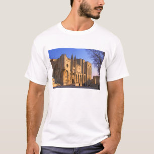 Der Papstpalast in Avignon mit Menschen T-Shirt