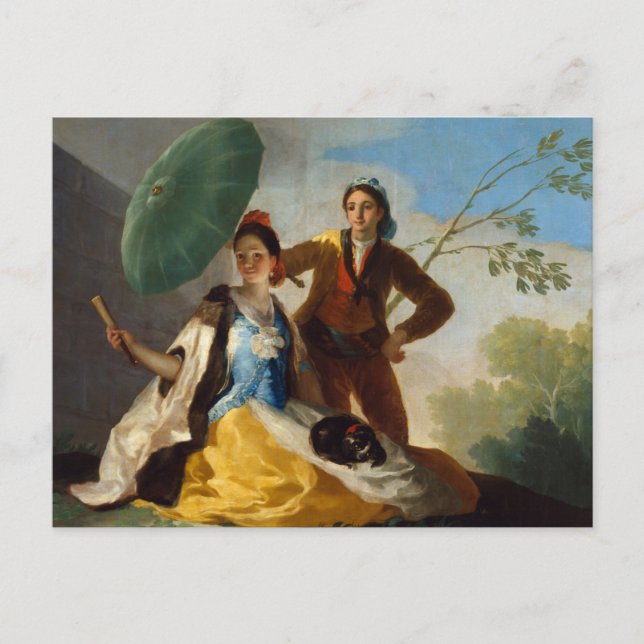 Der Parasol von Francisco Goya Postcard Postkarte (Vorderseite)